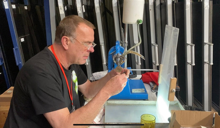 Graveren op glas - workshop Wilhelm Vernim 8 en 9  november