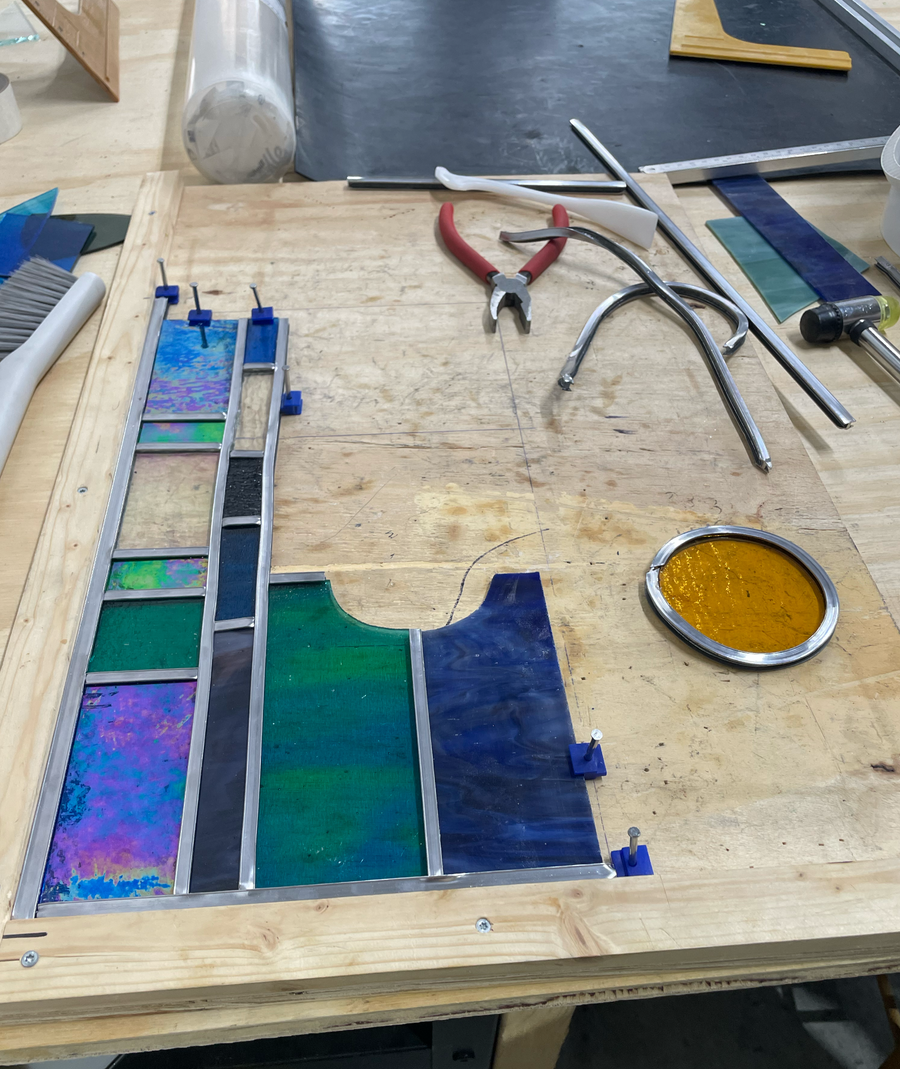 Workshop - basisvaardigheden glas in lood of Tiffany (1 dag)