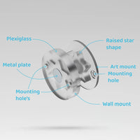 Klik Fiks bsis 35mm ophangsysteem voor glaskunst