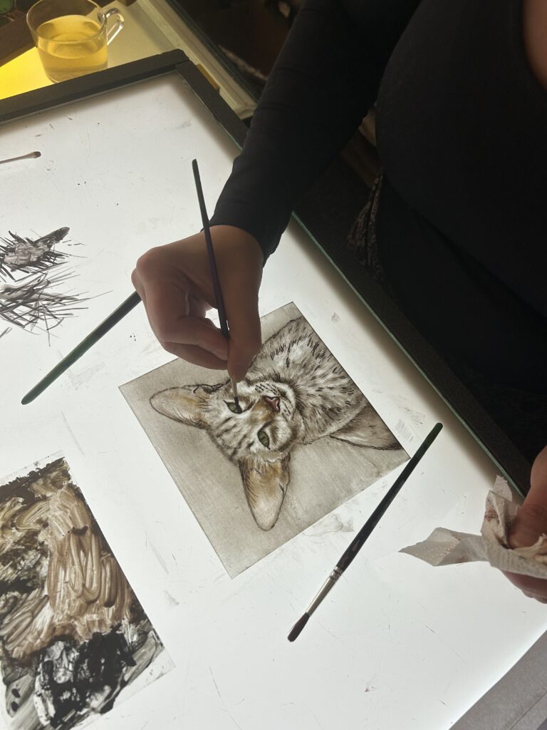 Dieren brandschilderen