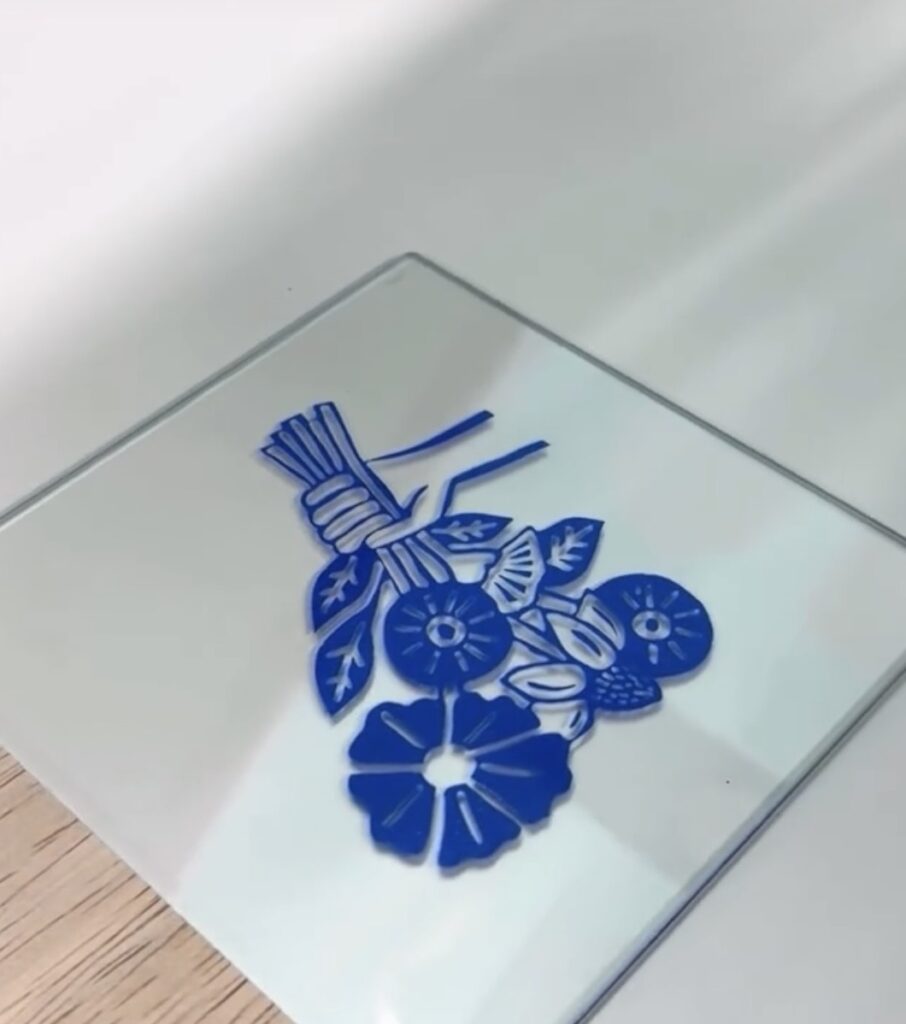 Zeefdrukken op glas